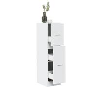 Berkfield Apothecary Cabinet White 30X41X118 Cm Engineered Wood