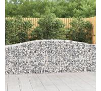 Berkfield Arched Gabion Baskets 9 Pcs 400X50X80/100 Cm Galvanised Iron