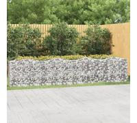 Berkfield Arched Gabion Raised Bed 400X50X100 Cm Galvanised Iron