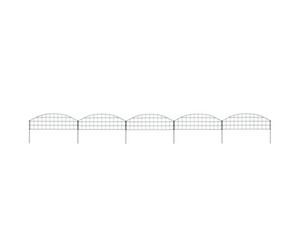 Berkfield Arched Pond Fence Set 77.3X26 Cm Green