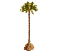 Berkfield Artificial Palm Tree With Leds 210 Cm
