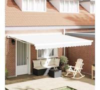Berkfield Awning Replacement Fabric For 4X3.5 M Frame White