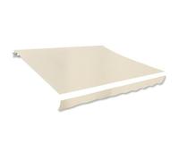 Berkfield Awning Top Sunshade Canvas Cream 3X2.5M (Frame Not Included)