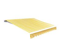 Berkfield Awning Top Sunshade Canvas Sunflower Yellow & White 4 X 3 M
