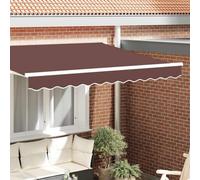 Berkfield Awning Valance For 2.5M Frame Brown 2.3X0.2M