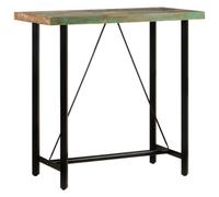 Berkfield Bar Table 110X55X107 Cm Solid Wood Reclaimed And Iron