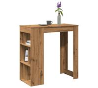 Berkfield Bar Table With Racks Artisan Oak 102X50X103.5 Cm Engineered Wood