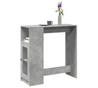 Berkfield Bar Table With Racks Concrete Grey 101X40X103.5 Cm Engineered Wood