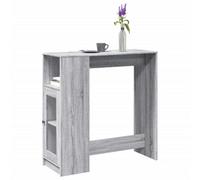 Berkfield Bar Table With Racks Grey Sonoma 101X40X103.5 Cm Engineered Wood