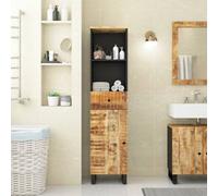 Berkfield Bathroom Cabinet 38X33X160 Cm Solid Wood Mango
