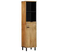 Berkfield Bathroom Cabinet Brown 38X33X160 Cm Solid Wood Mango