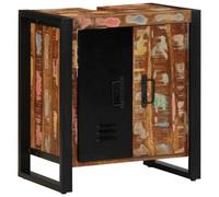 Berkfield Bathroom Cabinet Multicolour 55X35X60 Cm Solid Wood Reclaimed