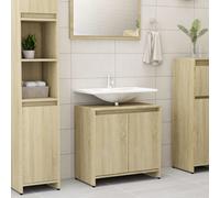 Berkfield Bathroom Cabinet Sonoma Oak 60X33X61 Cm Engineered Wood