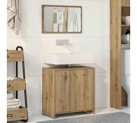 Berkfield Bathroom Cabinet With Mirror Artisan Oak Engineered Wood