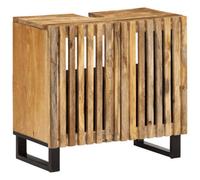 Berkfield Bathroom Sink Cabinet 62X34X58 Cm Solid Wood Rough Mango