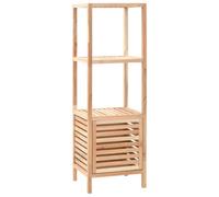 Berkfield Bathroom Storage Cabinet Solid Walnut Wood 39.5X35.5X123 Cm