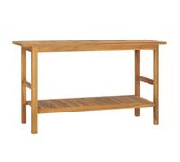 Berkfield Bathroom Vanity Cabinet Solid Wood Teak 132X45X75 Cm