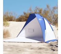Berkfield Beach Tent Azure Blue 268X223X125 Cm 185T Polyester