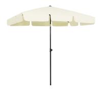 Berkfield Beach Umbrella Sand Yellow 200X125 Cm