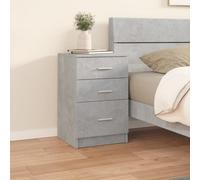 Berkfield Bed Cabinet Concrete Grey 40X40X63 Cm Engineered Wood