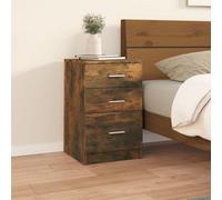 Berkfield Bed Cabinet Smoked Oak 40X40X63 Cm Engineered Wood
