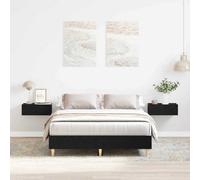 Berkfield Bed Frame 135X190 Cm Black Oak Engineered Wood