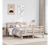 Berkfield Bed Frame With Headboard Without Mattress 120X200 Cm