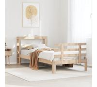 Berkfield Bed Frame With Headboard Without Mattress 90X190 Cm Single