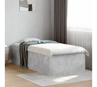 Berkfield Bed Frame Without Mattress Concrete Grey 75X190 Cm Small Single