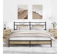 Berkfield Bed Frame Without Mattress Sonoma Oak 183X203 Cm Engineered Wood