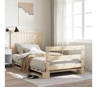Berkfield Bed Frame Without Mattress With Headboard 100X200 Cm Solid Wood