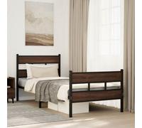 Berkfield Bed Frame Without Mattress With Headboard And Footboard 100X190 Cm