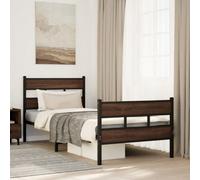 Berkfield Bed Frame Without Mattress With Headboard And Footboard 80X200 Cm