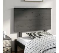 Berkfield Bed Headboard Grey 104X6X82.5 Cm Solid Wood Pine