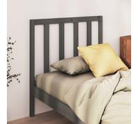 Berkfield Bed Headboard Grey 106X4X100 Cm Solid Wood Pine