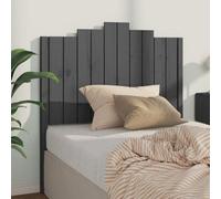 Berkfield Bed Headboard Grey 106X4X110 Cm Solid Wood Pine