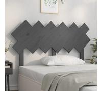 Berkfield Bed Headboard Grey 132X3X81 Cm Solid Wood Pine