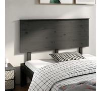 Berkfield Bed Headboard Grey 144X6X82.5 Cm Solid Wood Pine