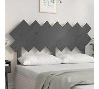 Berkfield Bed Headboard Grey 151.5X3X81 Cm Solid Wood Pine