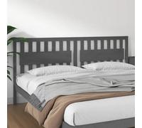 Berkfield Bed Headboard Grey 205.5X4X100 Cm Solid Wood Pine