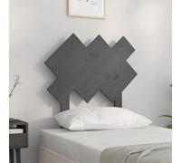 Berkfield Bed Headboard Grey 72.5X3X81 Cm Solid Wood Pine