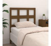 Berkfield Bed Headboard Honey Brown 105.5X4X100 Cm Solid Wood Pine