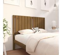 Berkfield Bed Headboard Honey Brown 125.5X4X100 Cm Solid Wood Pine