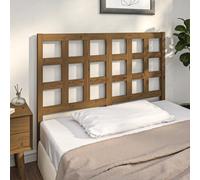 Berkfield Bed Headboard Honey Brown 125.5X4X100 Cm Solid Wood Pine