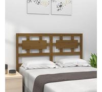 Berkfield Bed Headboard Honey Brown 125.5X4X100 Cm Solid Wood Pine