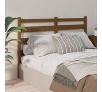 Berkfield Bed Headboard Honey Brown 126X4X100 Cm Solid Wood Pine