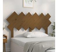 Berkfield Bed Headboard Honey Brown 132X3X81 Cm Solid Wood Pine