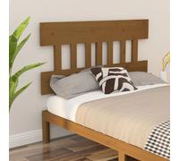Berkfield Bed Headboard Honey Brown 138.5X3X81 Cm Solid Wood Pine