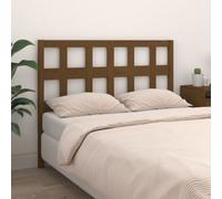 Berkfield Bed Headboard Honey Brown 145.5X4X100 Cm Solid Wood Pine