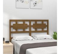 Berkfield Bed Headboard Honey Brown 145.5X4X100 Cm Solid Wood Pine